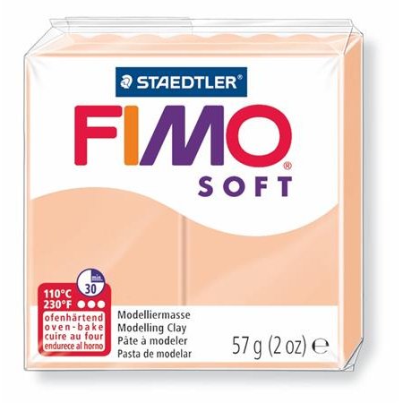 Modelovacia hmota, 57 g, polymérová, FIMO "Soft", telová