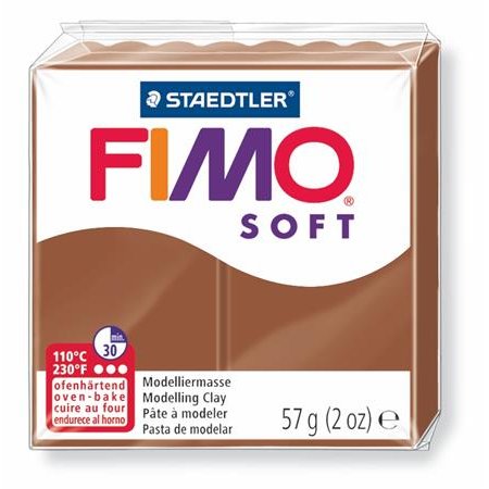 Modelovacia hmota, 57 g, polymérová, FIMO "Soft", karamelová