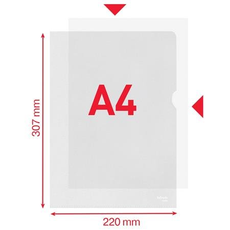 Obal, "L", A4, 105 mikr., drsný povrcht, ESSELTE "Standard"