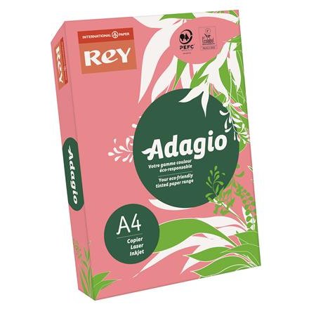 Kopírovací papier, farebný, A4, 80 g, REY "Adagio", neón malina