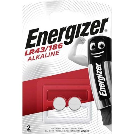 Gombíková batéria, LR43/186, 2 ks, ENERGIZER