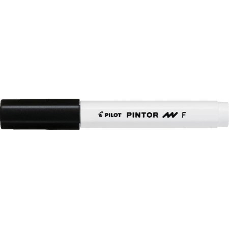 Dekoračný popisovač, 1 mm, PILOT "Pintor F", čierna