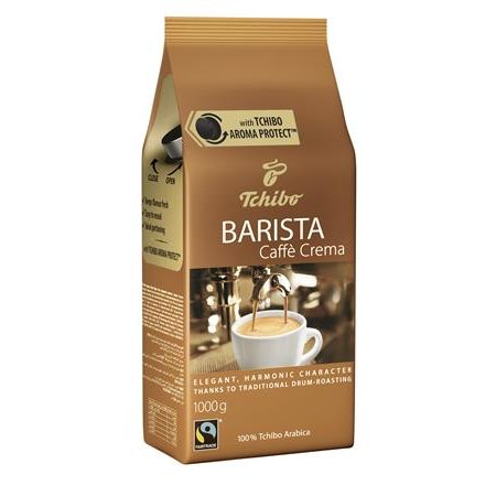 Káva, pražená, zrnková, 1000 g, TCHIBO "Barista Caffé Crema"