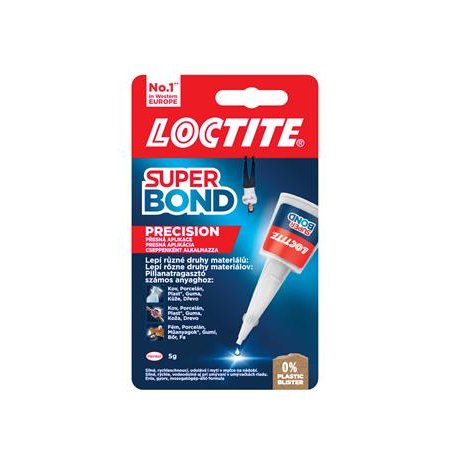 Sekundové lepidlo, 5 g, HENKEL "Loctite Super Bond Precision"