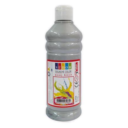 Tempera, 500 ml, Südor, metalovo strieborná