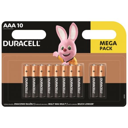 Batéria, mikro AAA, 10ks, DURACELL "Basic"