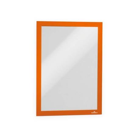 Informačný panel, A4, samolepiaca zadná strana, DURABLE "DURAFRAME®", oranžová