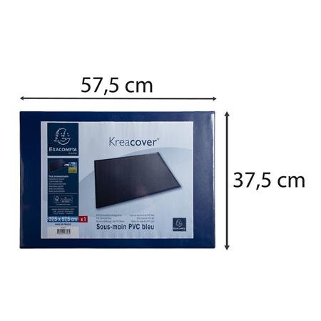 Podložka na stôl, PVC, 375x575 mm, EXACOMPTA "KreaCover®", modrá